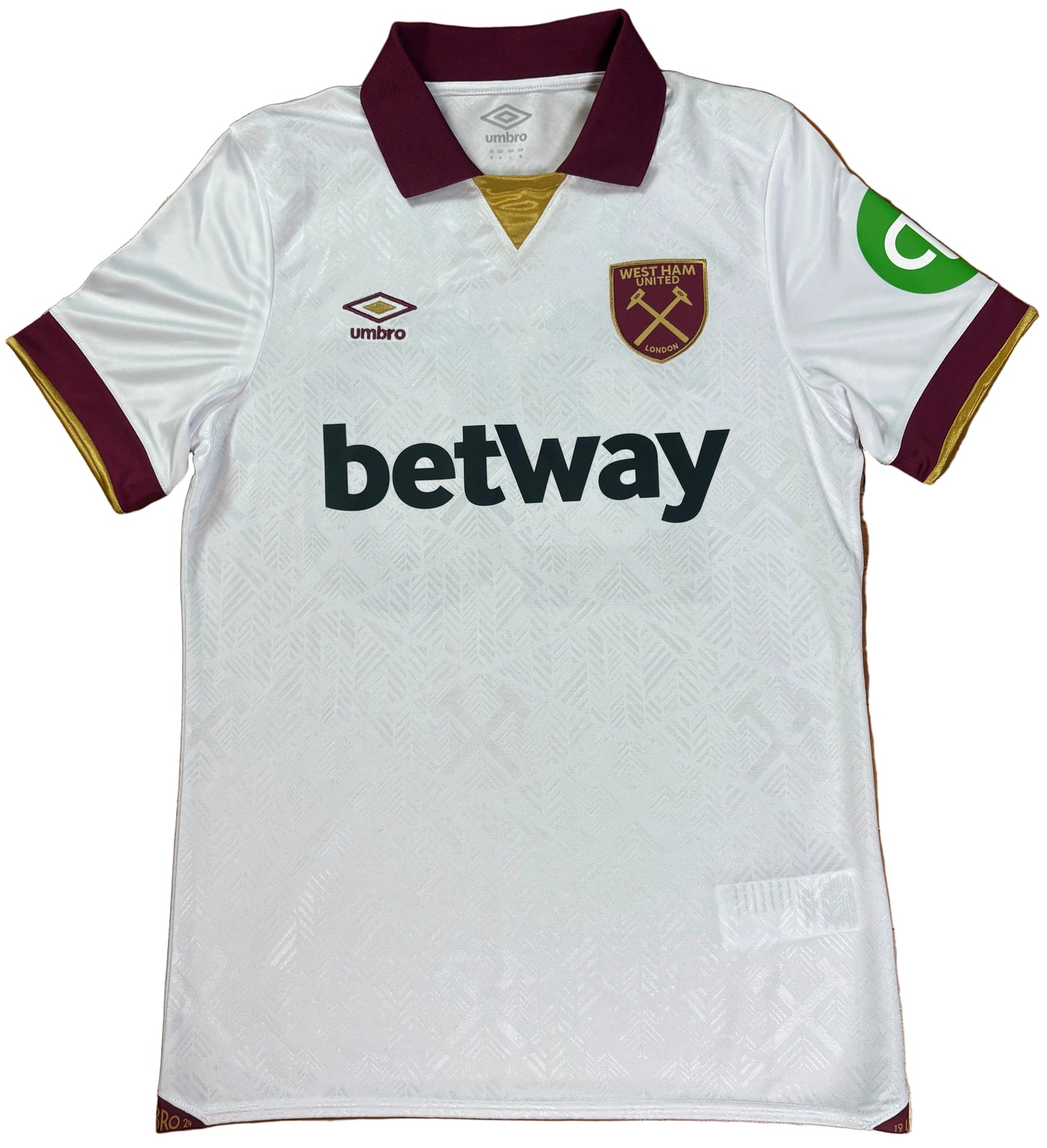 West Ham 2024/25 Away Umbro Football Shirt Medium Bowen 20