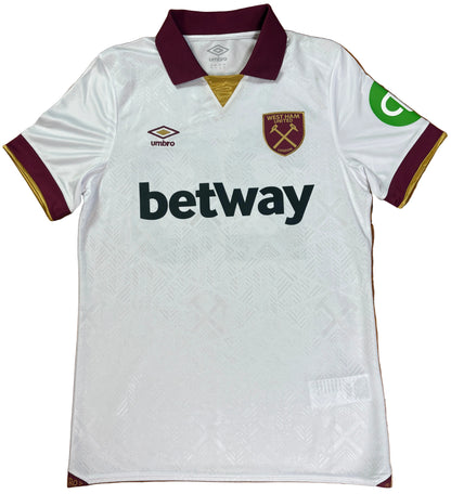 West Ham 2024/25 Away Umbro Football Shirt Medium Bowen 20