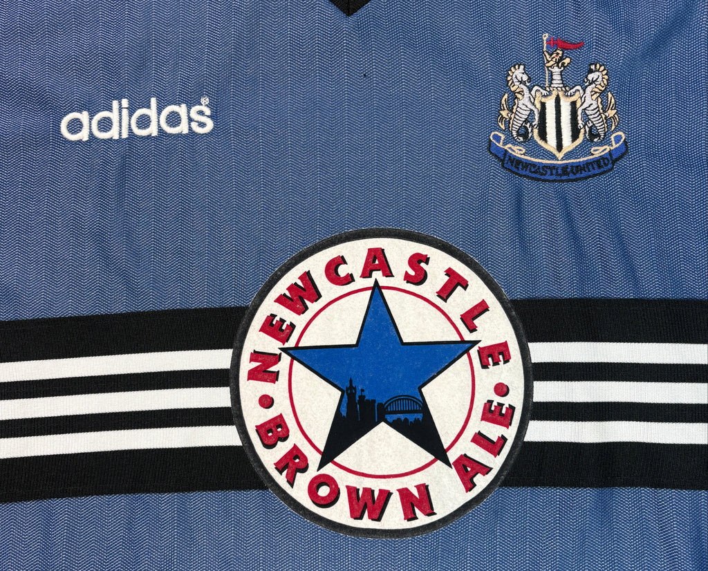 Newcastle United 1996/97 Away Adidas Football Shirt Extra Large Shearer 9