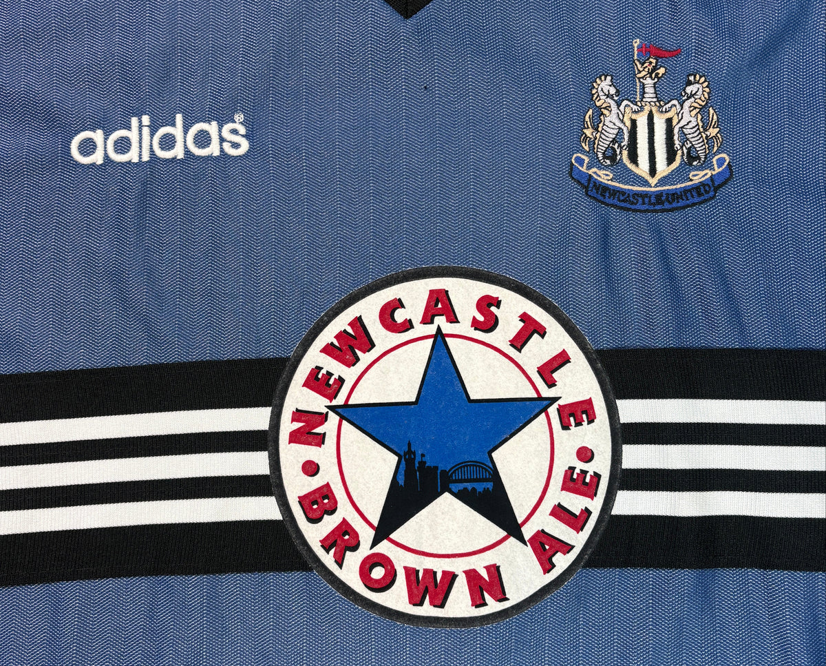 Newcastle United 1996/97 Away Adidas Football Shirt Extra Large Shearer 9