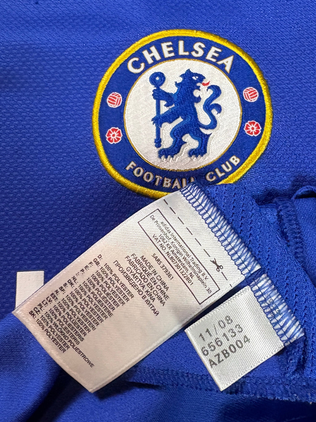 Chelsea 2008/09 Home Adidas Football Shirt Medium Drogba 11