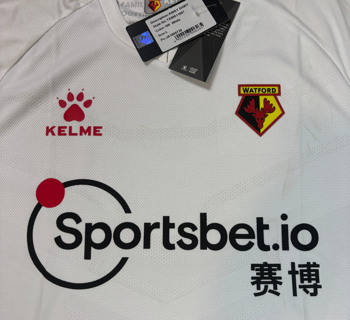 Watford 2020/21 Away Kelme Football Shirt Large