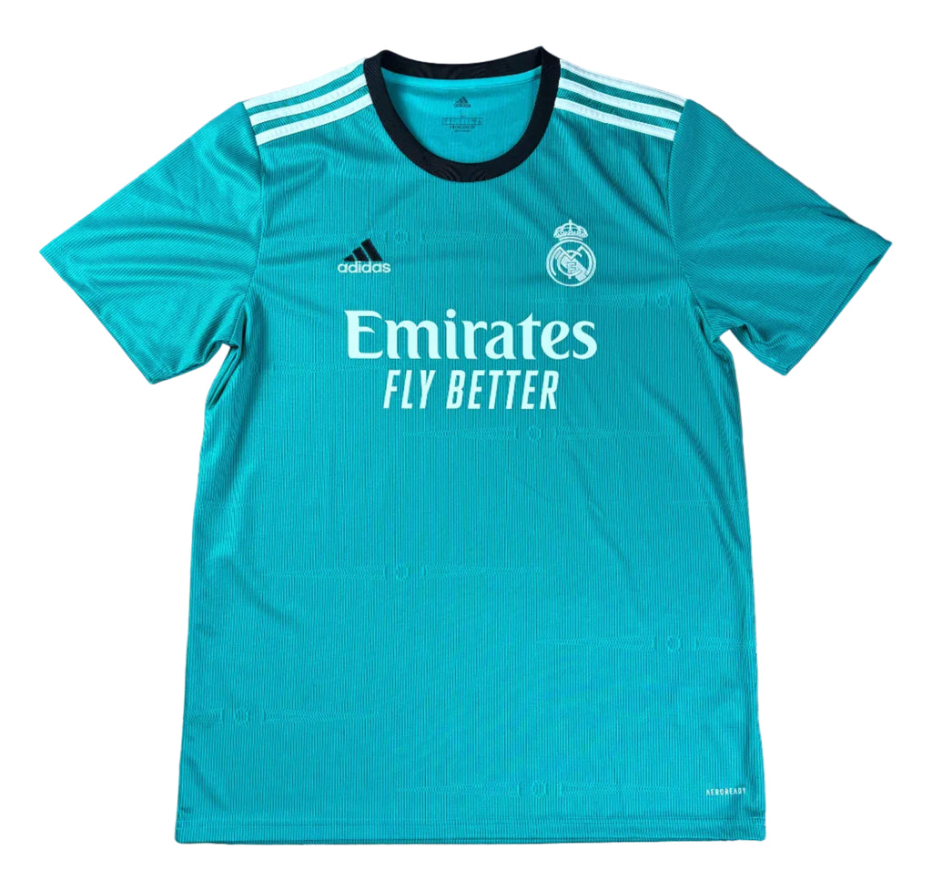 Real Madrid 2021/22 Third Adidas Football Shirt Large Marcelo 12