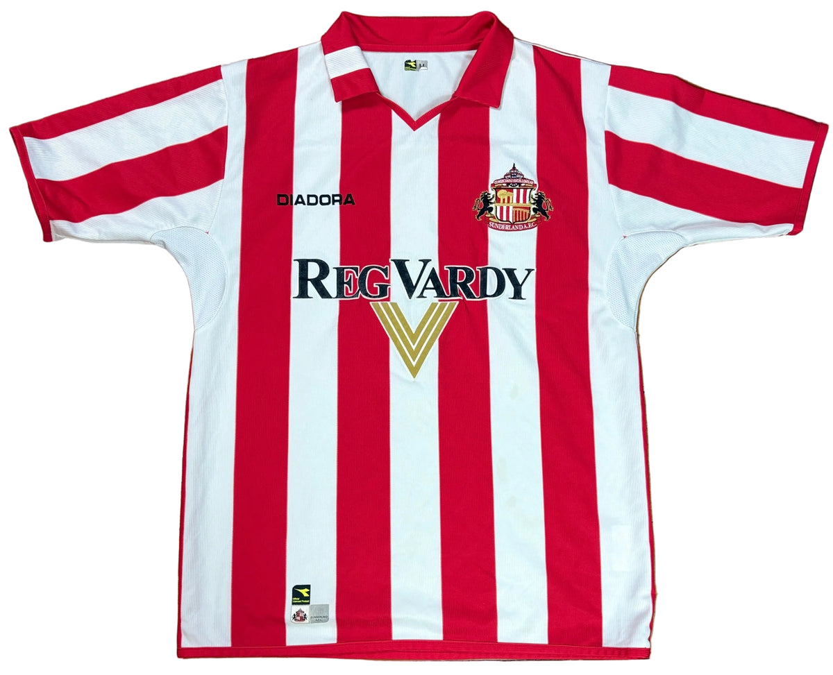 Sunderland 2004/05 Home Diadora Football Shirt Medium