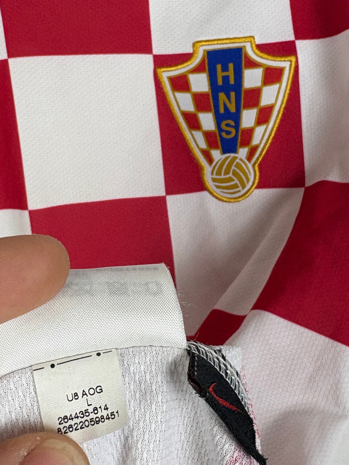 Croatia 2008 Home Nike Football Shirt Large