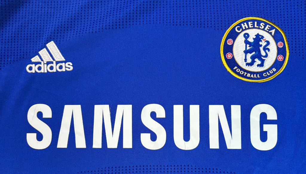 Chelsea 2010/11 Home Adidas Football Shirt Medium Essien 5