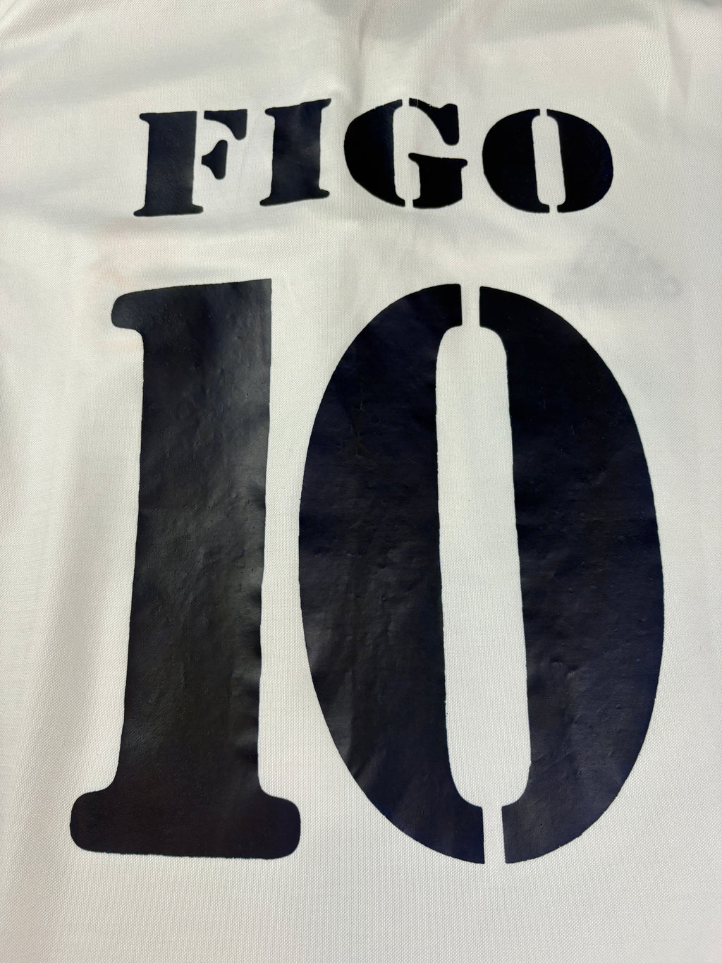 Real Madrid 2001/02 Home Adidas Football Shirt Large Figo 10