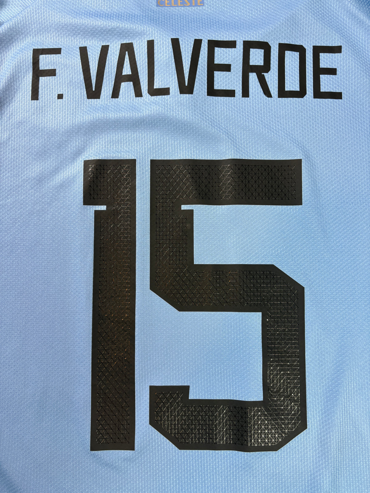 Uruguay 2022 Home Puma Football Shirt Medium Valverde 15