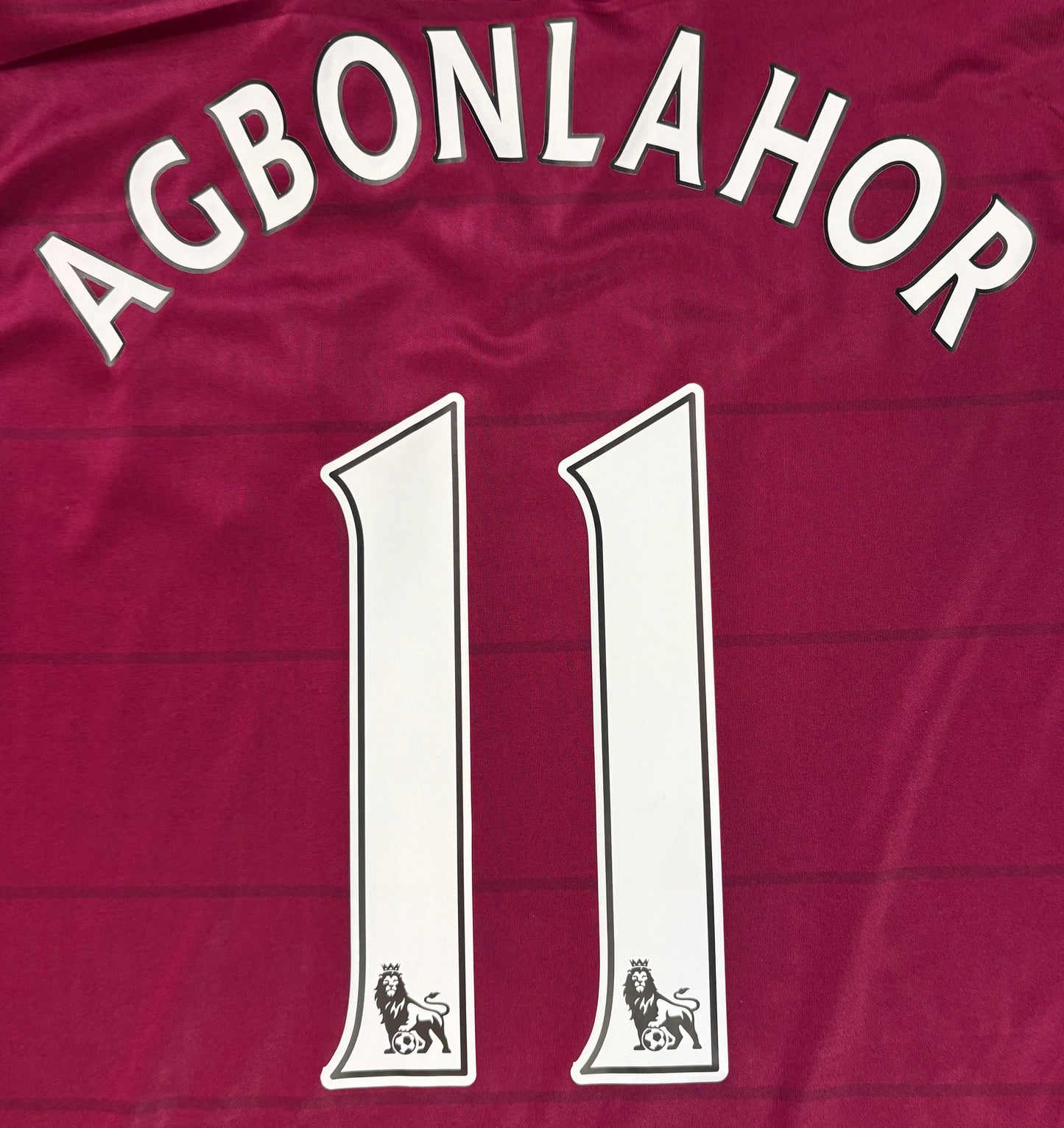 Aston Villa 2015/16 Home Macron Football Shirt Large Agbonlahor 11