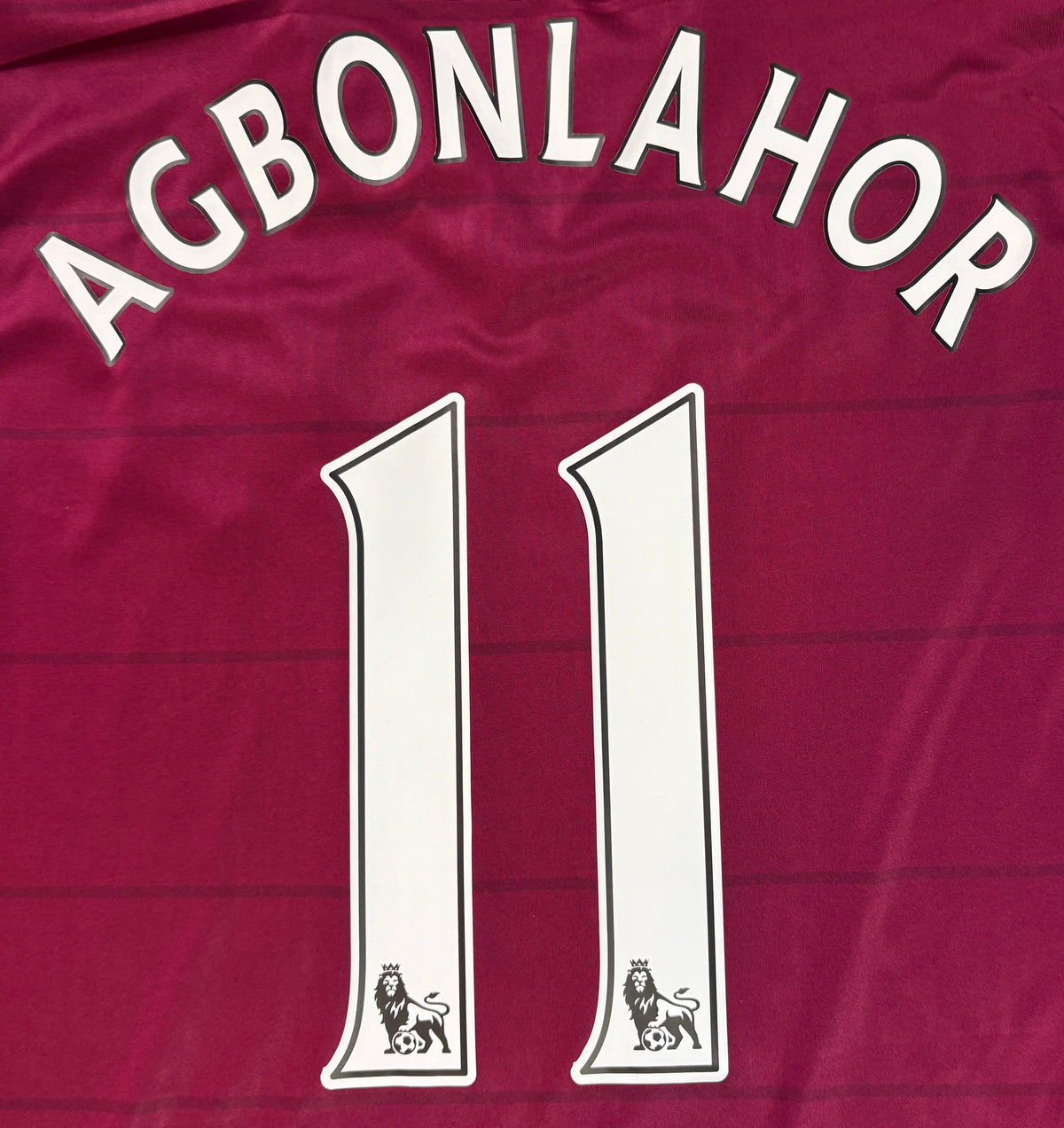 Aston Villa 2015/16 Home Macron Football Shirt Large Agbonlahor 11