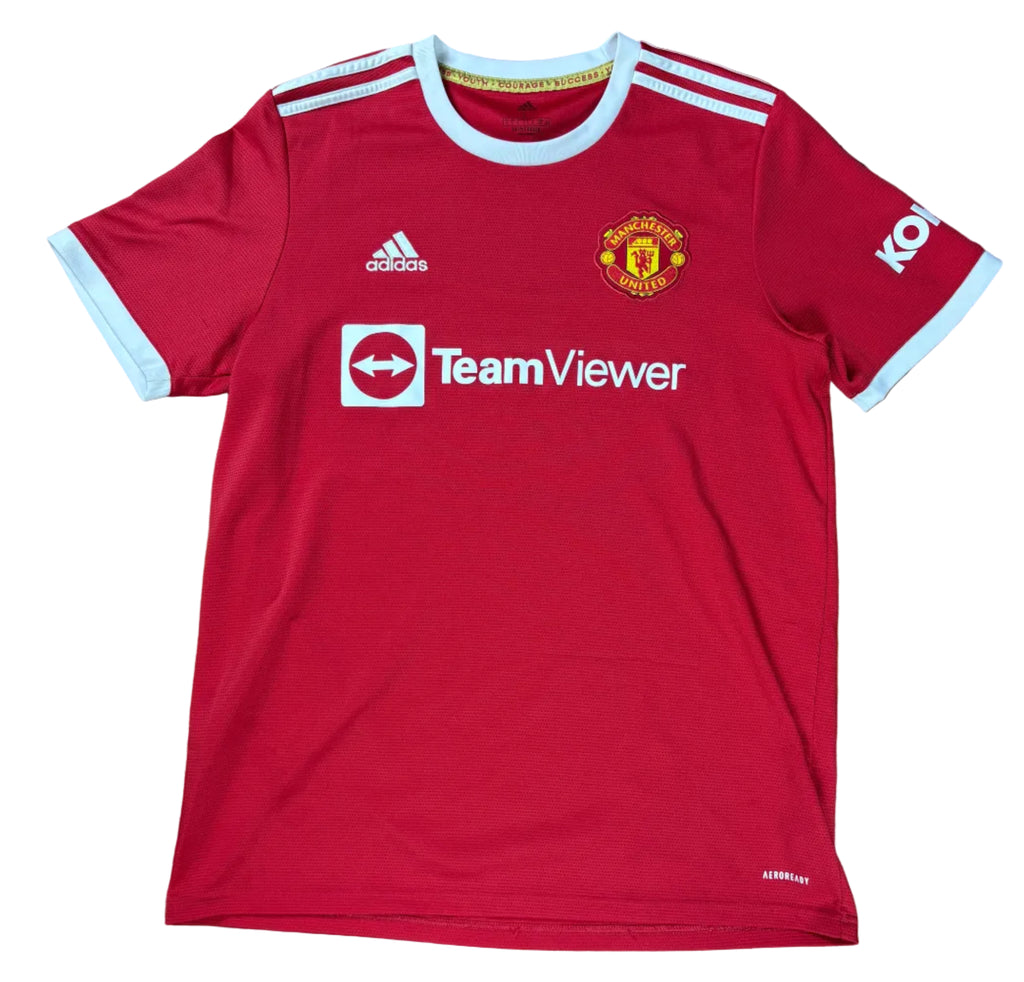 Manchester United 2021/22 Home Adidas Football Shirt Large