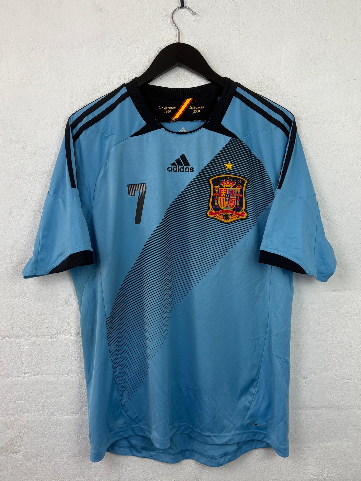 Spain 2012 Away Adidas Football Shirt L David Villa 7