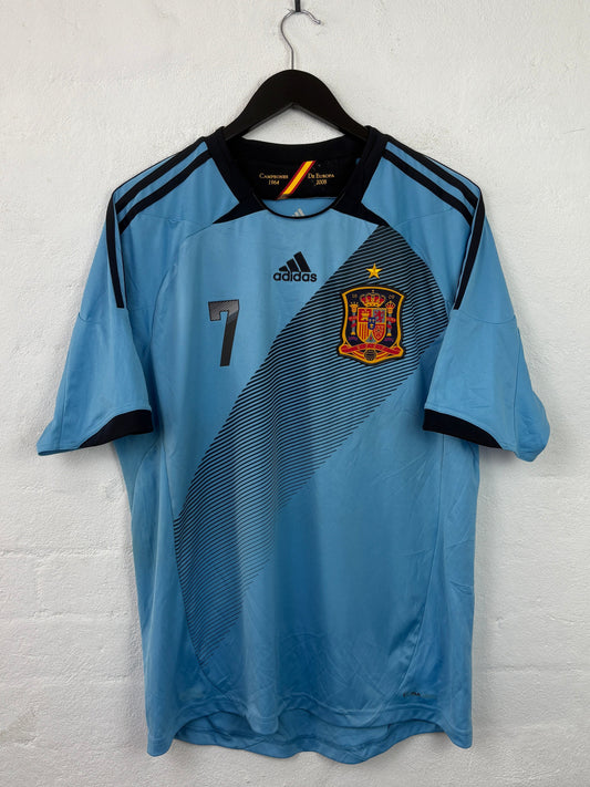 Spain 2012 Away Adidas Football Shirt L David Villa 7