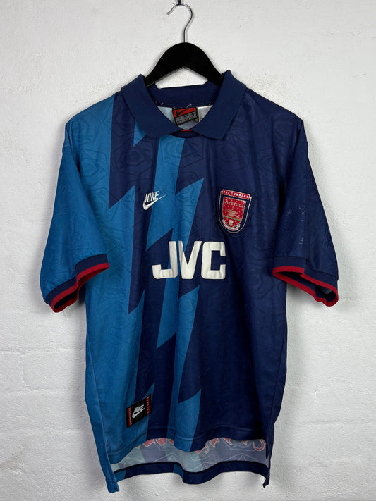 Arsenal 1995/96 Away Nike Football Shirt XL Bergkamp 10
