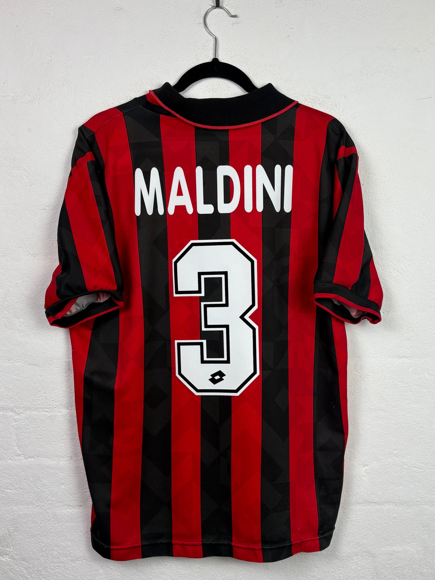 Ac Milan 1994/95 Home Lotto Football Shirt M Maldini 3