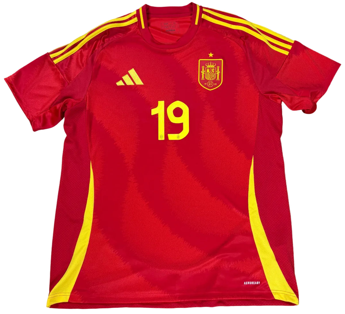 Spain 2024 Home Adidas Football Shirt Extra Large Yamal 19