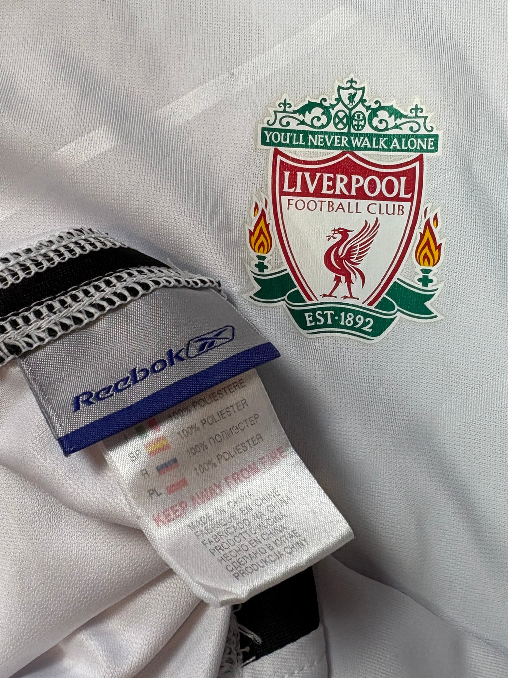 Liverpool 2005/06 Away Reebok Football Shirt Extra Large Gerrard 8