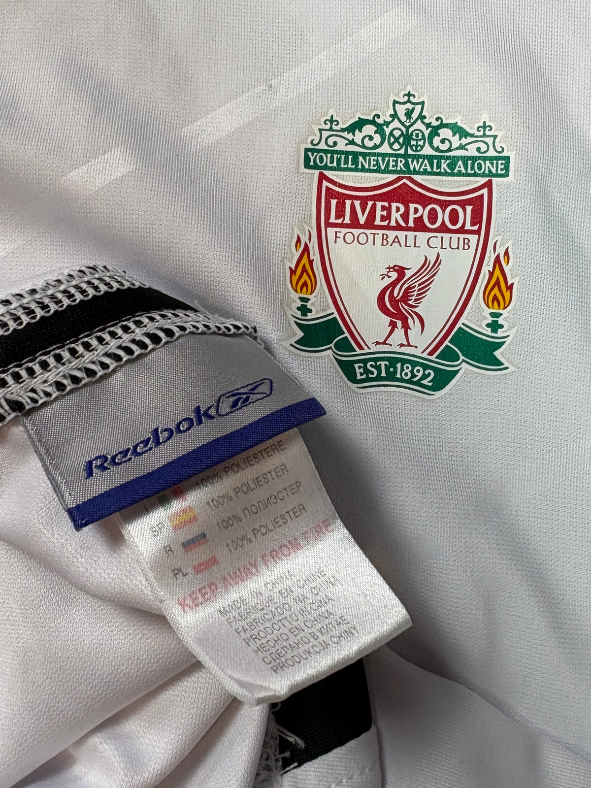 Liverpool 2005/06 Away Reebok Football Shirt Extra Large Gerrard 8