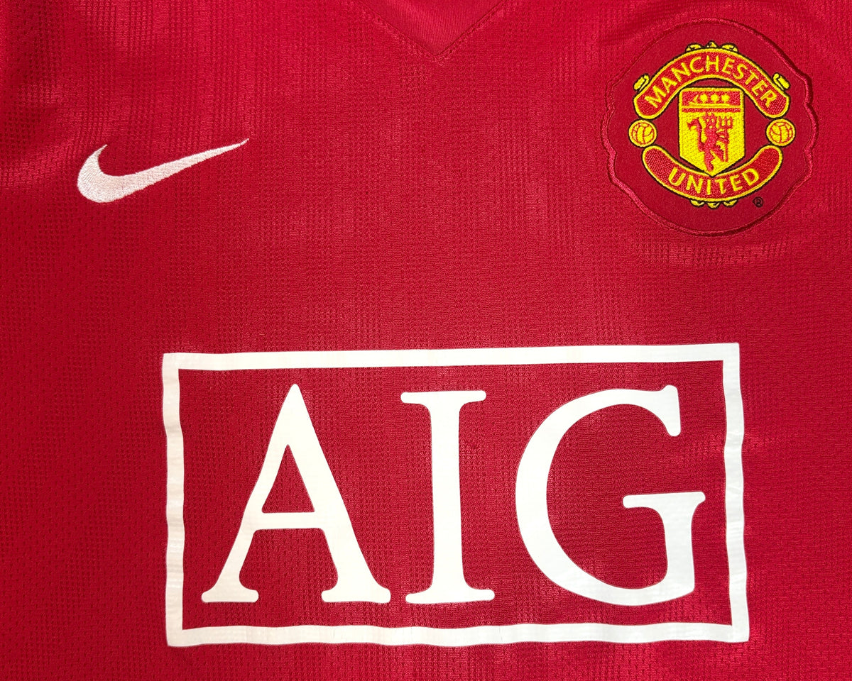Manchester United 2007/09 Home Nike Football Shirt Large Ronaldo 7