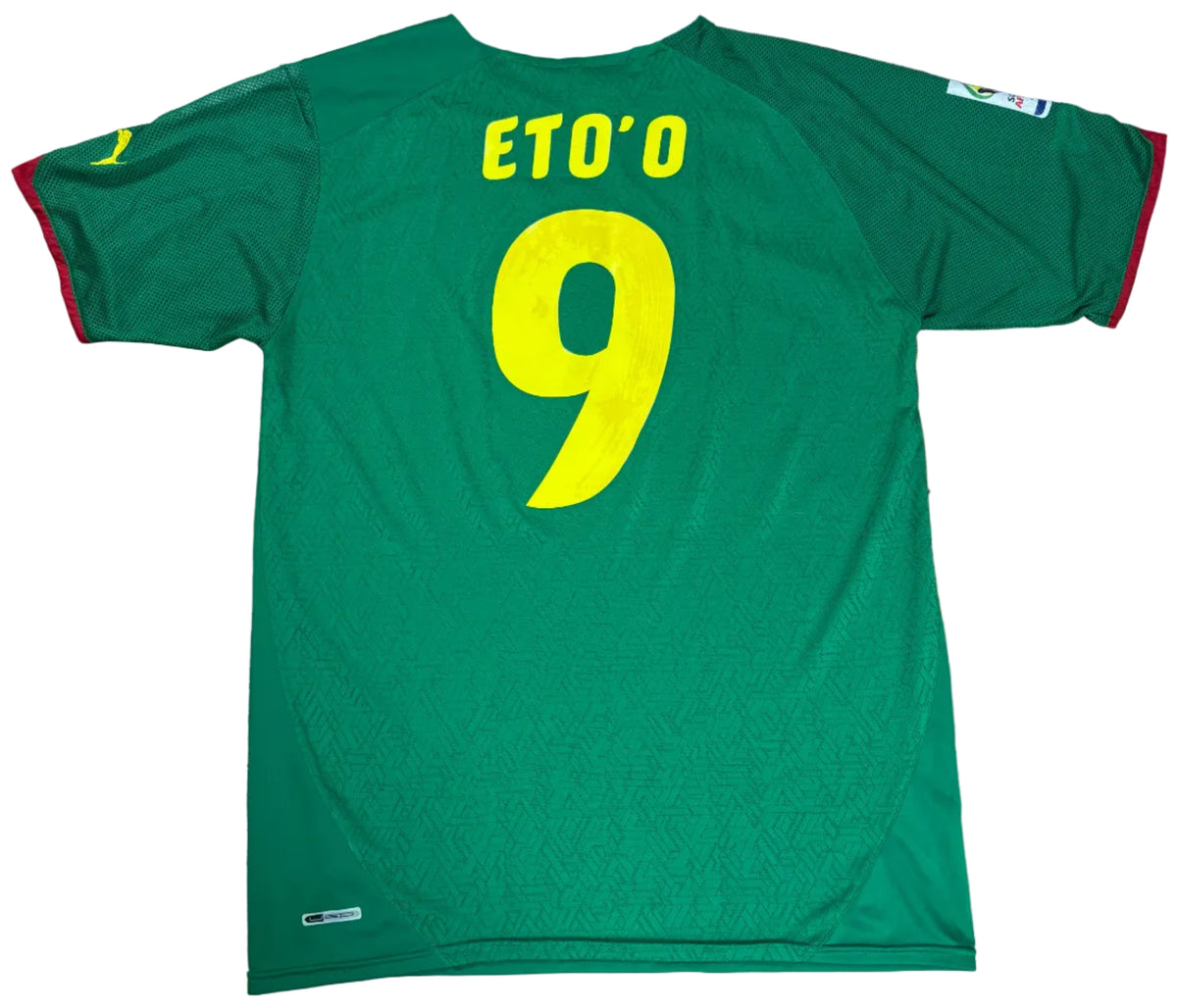 Cameroon 2006/08 Home Puma Football Shirt Extra Large Eto 9