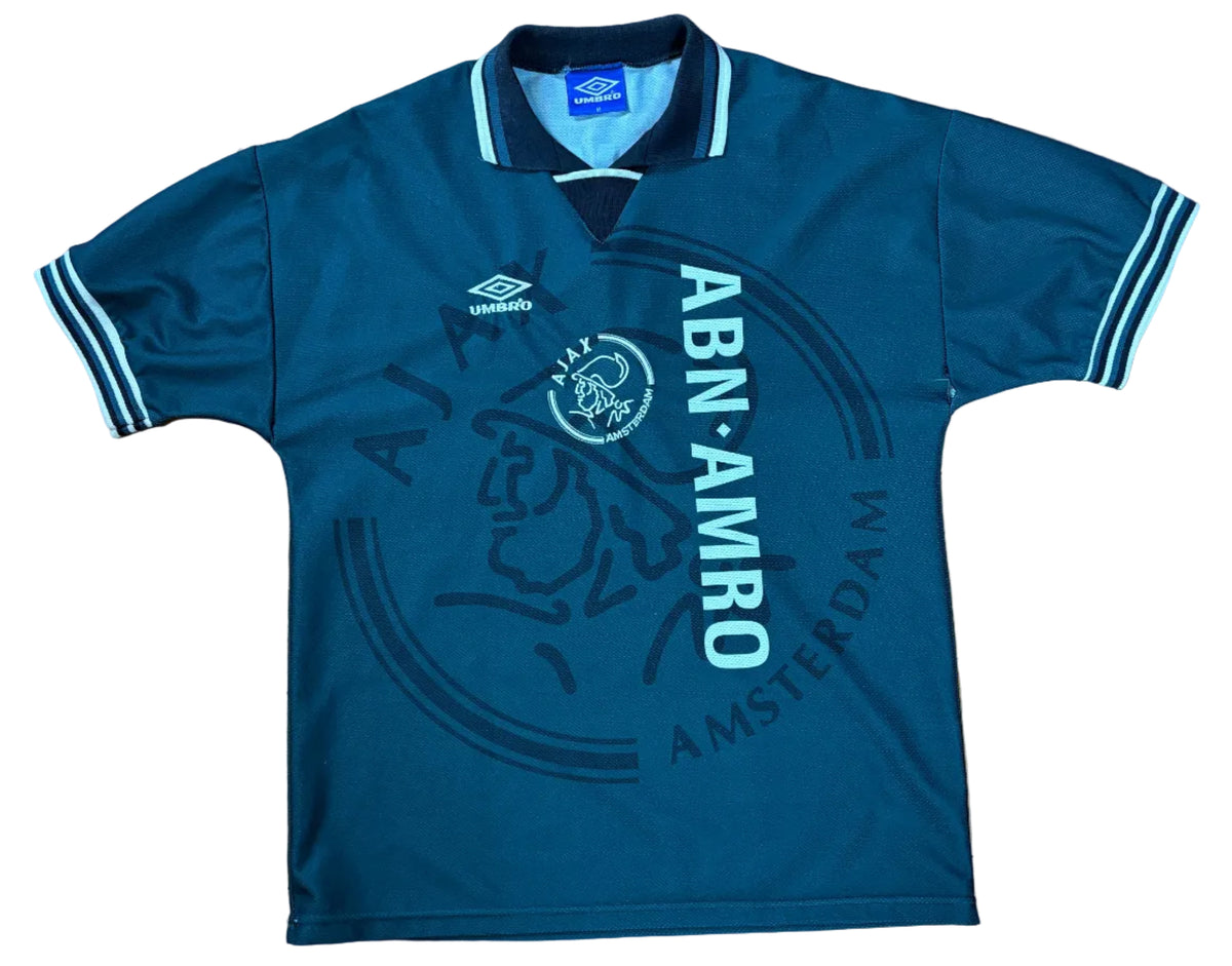 Ajax 1995/96 Away Umbro Football Shirt Medium Kluivert 15