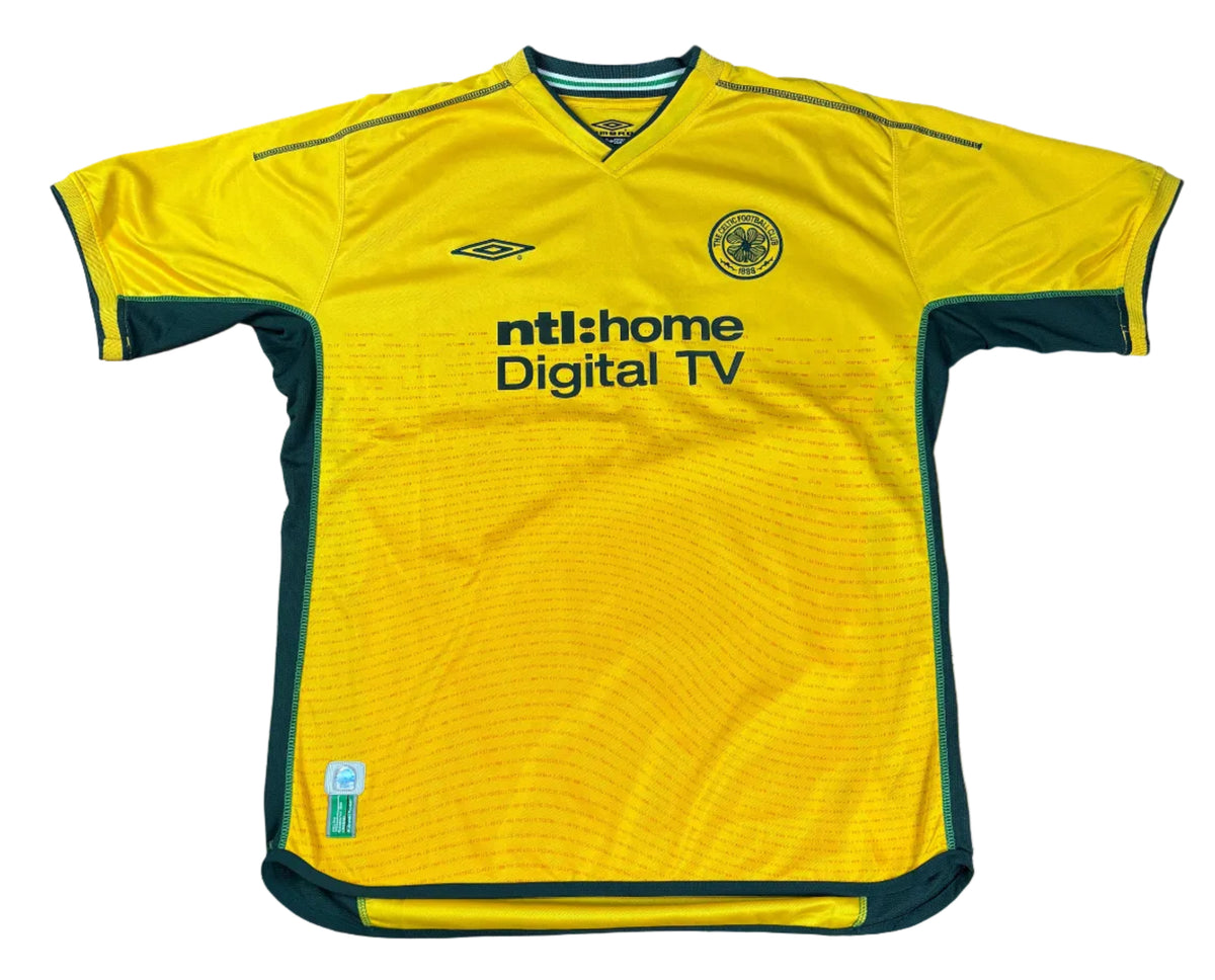 Celtic 2002/03 Away Umbro Football Shirt Extra Large