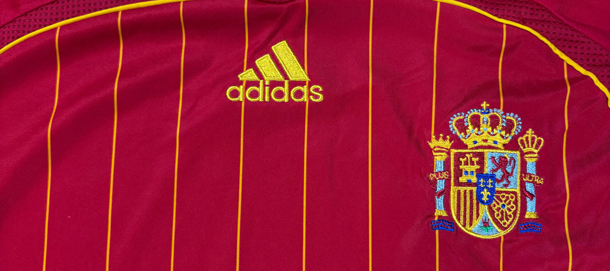 Spain 2006 Home Adidas Football Shirt Large