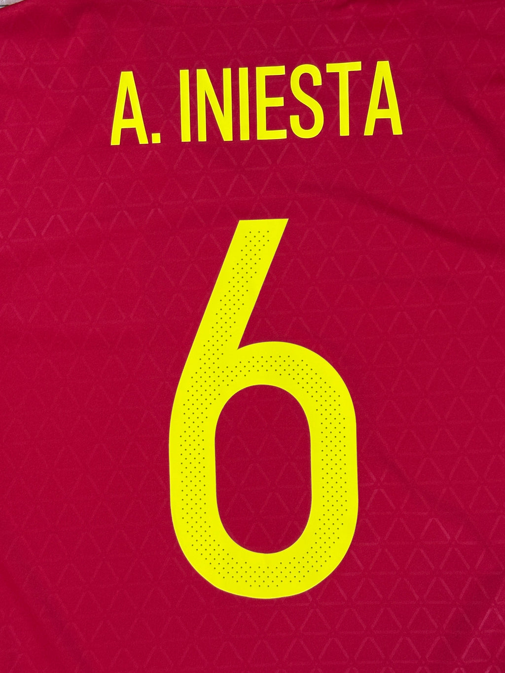 Spain 2016 Home Adidas Football Shirt Extra Large Iniesta 6
