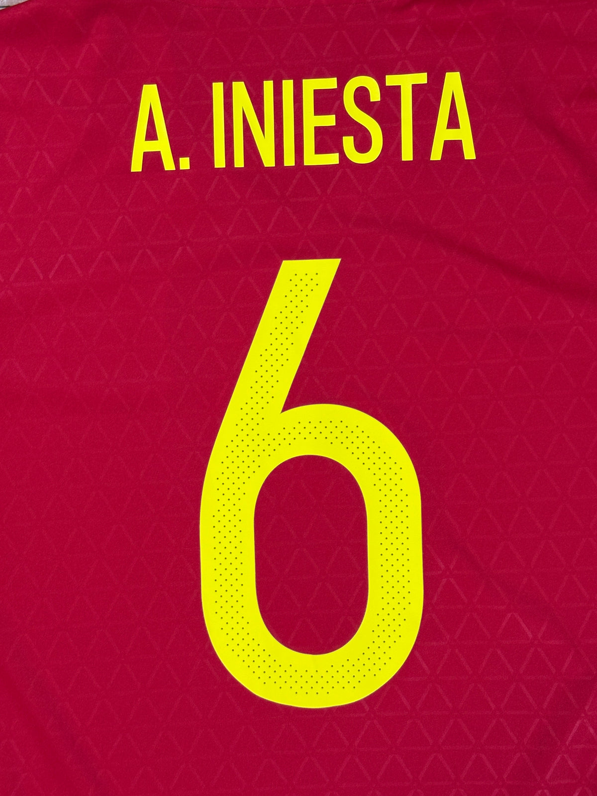 Spain 2016 Home Adidas Football Shirt Extra Large Iniesta 6