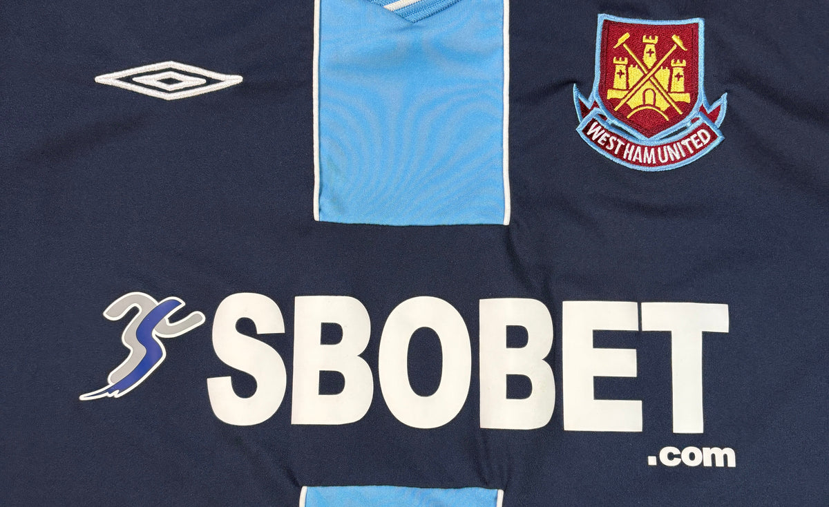 West Ham 2009/10 Away Umbro Football Shirt Large