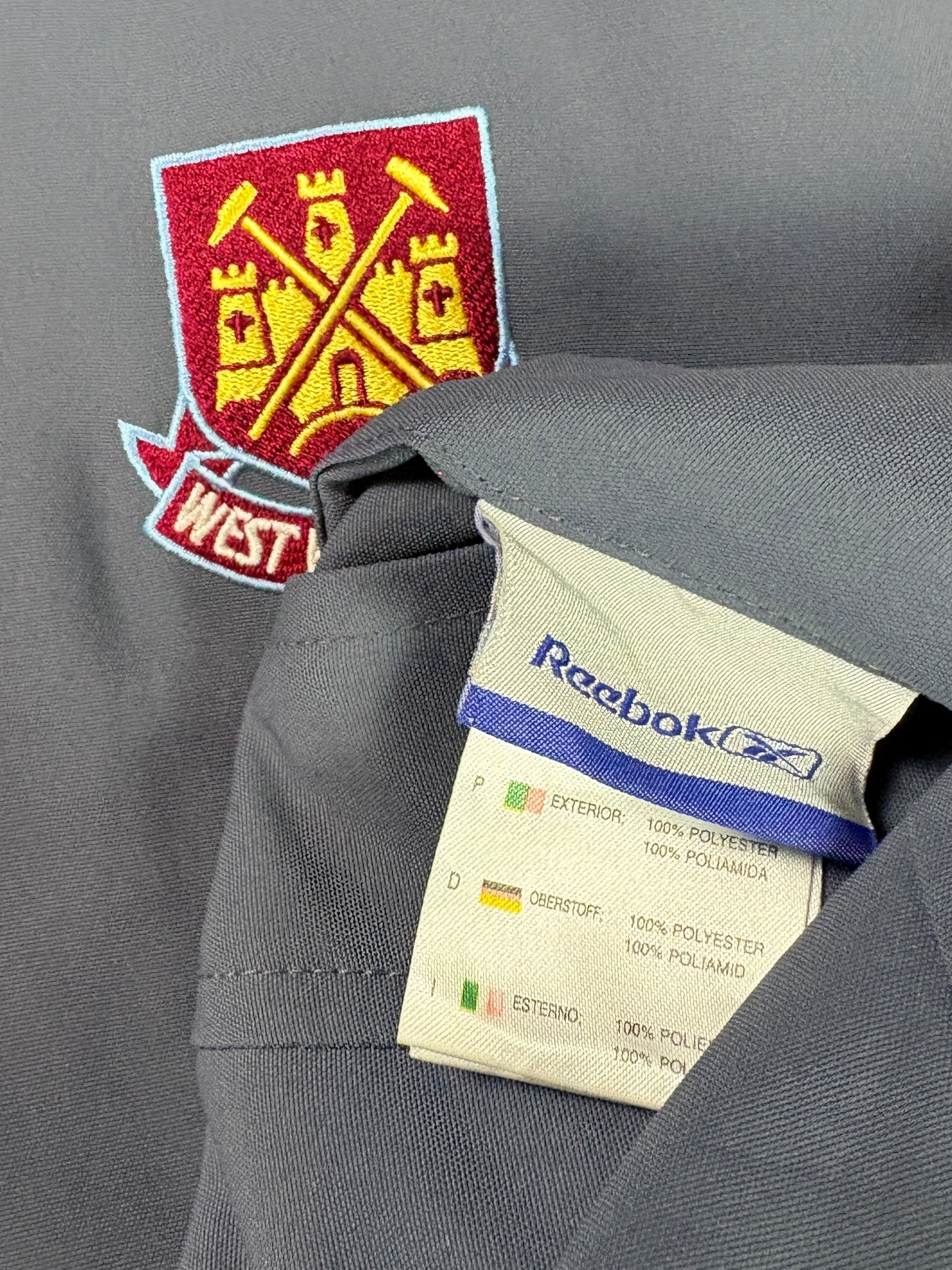 West Ham 2005/07 Jacket Reebok Football Jacket Extra Large