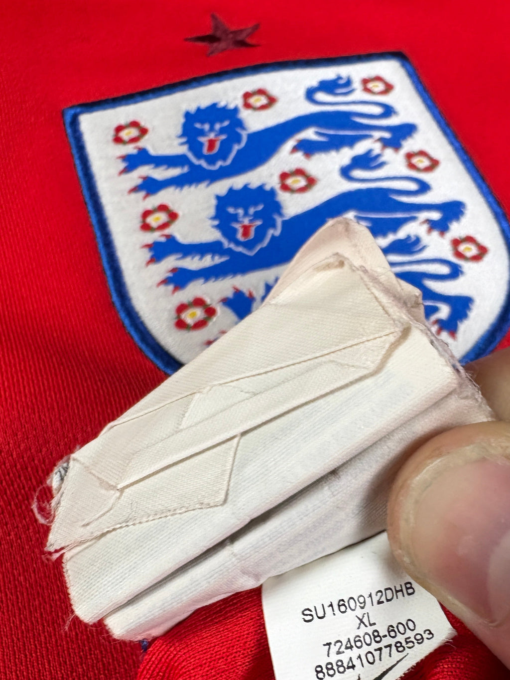 England 2016 Away Nike Football Shirt Extra Large Kane 9