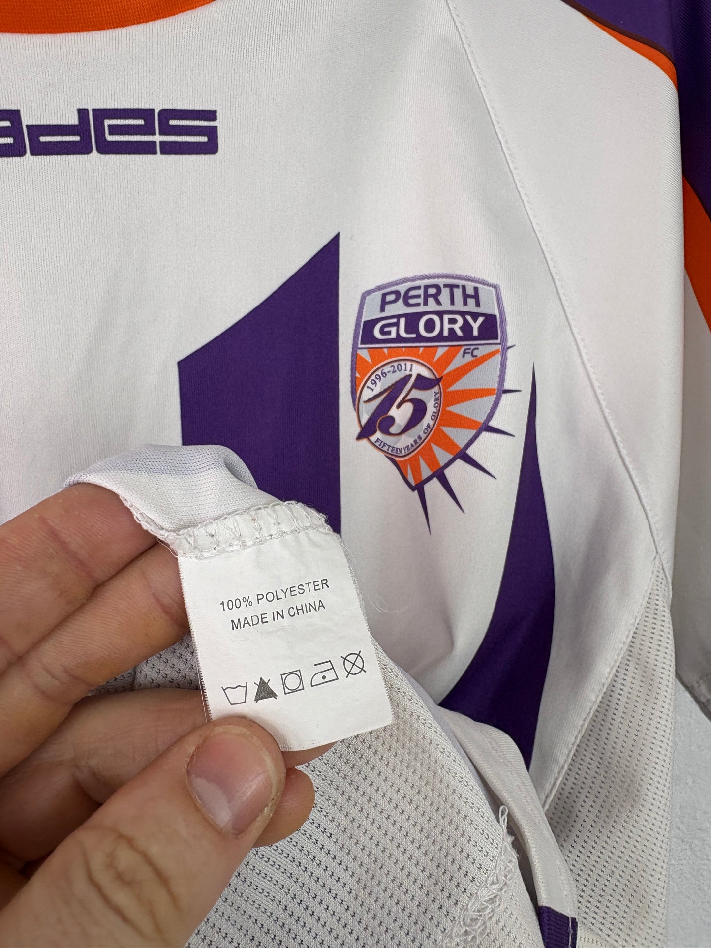 Perth Glory 2011/13 Home Blades Football Shirt Medium