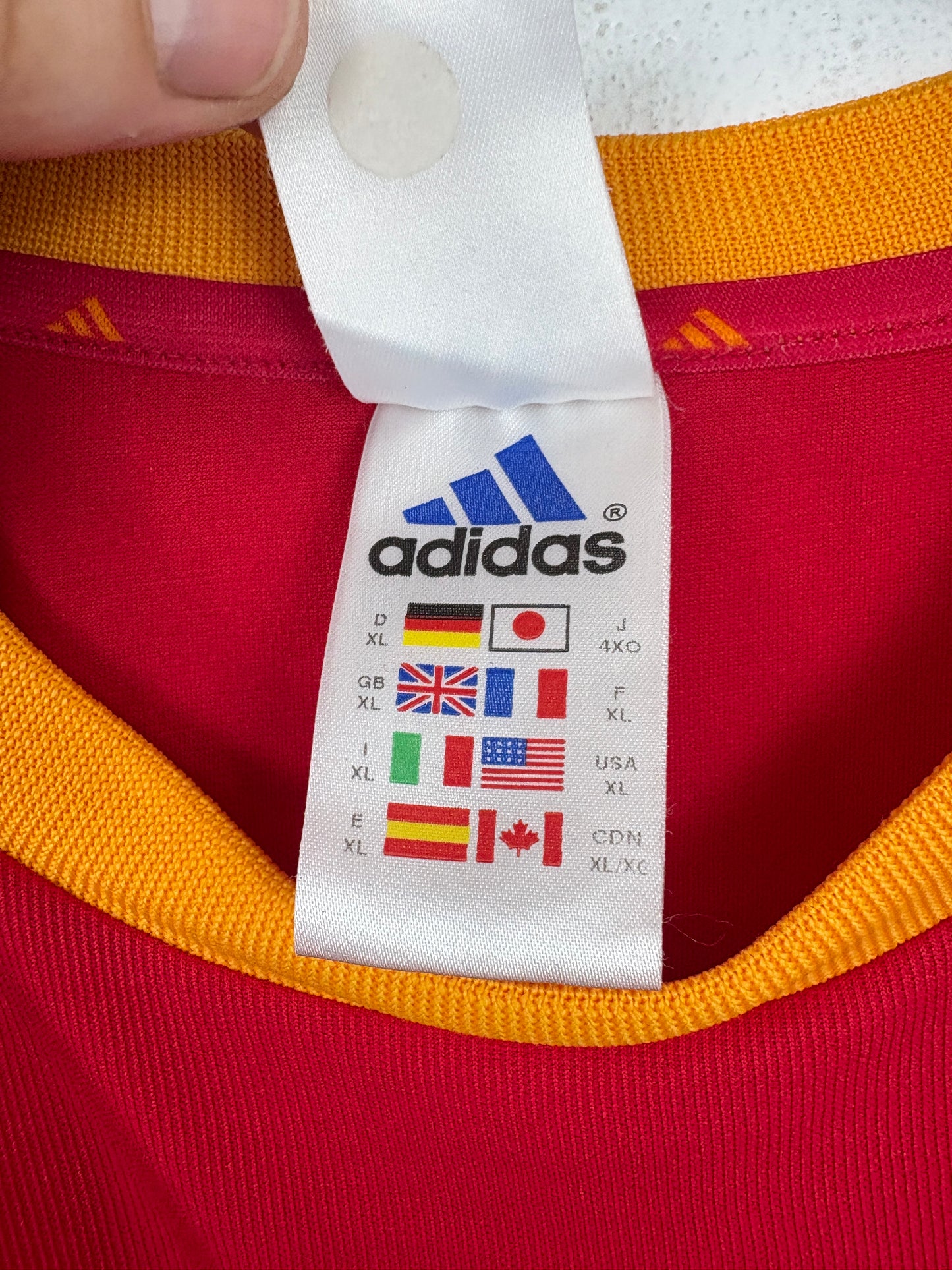 Spain 2002 Home Adidas Football Shirt Extra Large