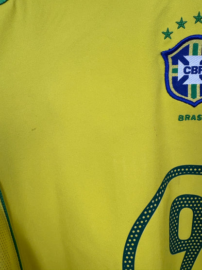 Brazil 2004 Home Football Shirt L Ronaldo 9
