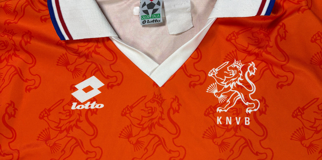 Netherlands 1994 Home Lotto Football Shirt Large