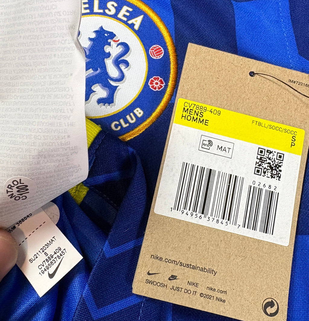 Chelsea 2021/22 Home Nike Football Shirt Small T. Silva 6