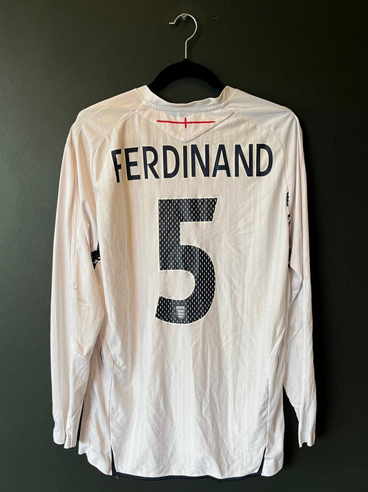 England 2008 Home Large (Long Sleeve) Ferdinand 5