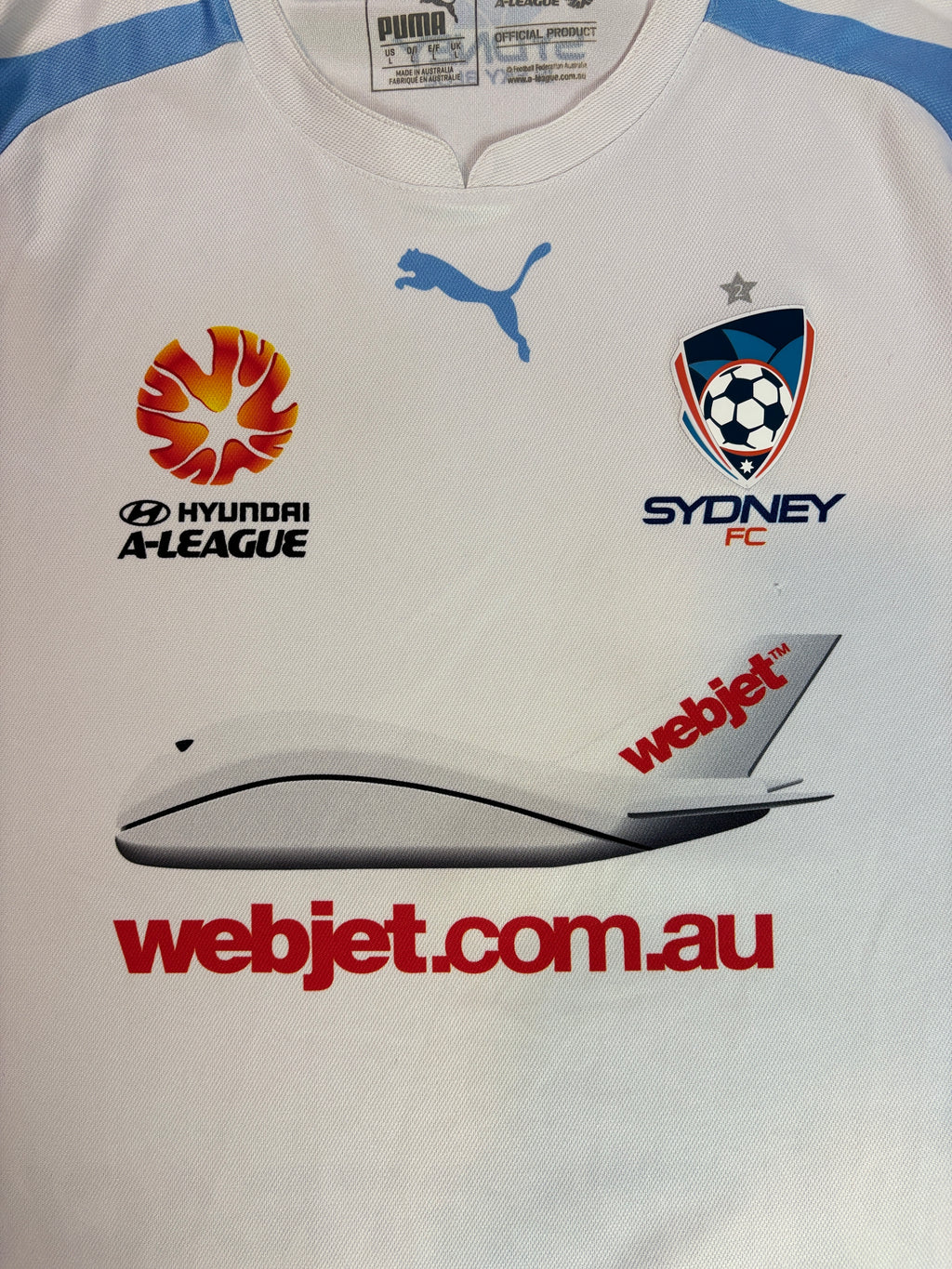 Sydney Fc 2015/16 Away Puma Football Shirt Large