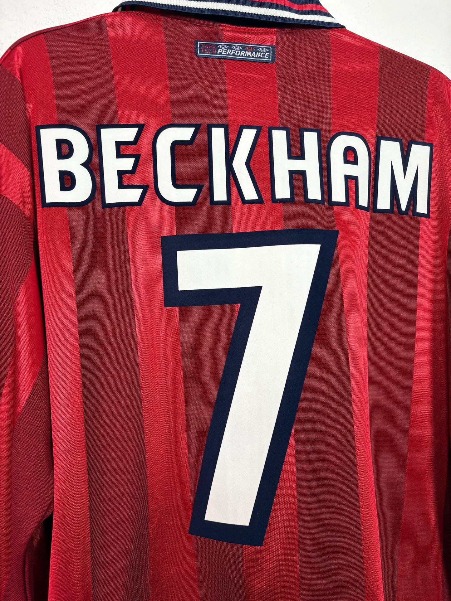 England 1998 Away M Beckham 7