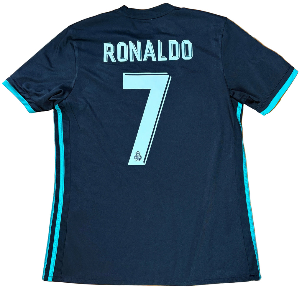Real Madrid 2017/18 Away Adidas Football Shirt Medium Ronaldo 7