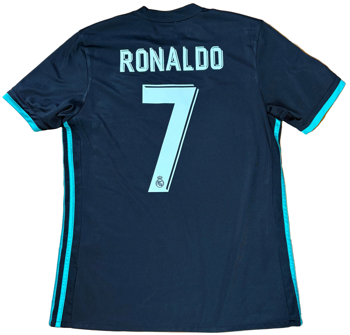 Real Madrid 2017/18 Away Adidas Football Shirt Medium Ronaldo 7