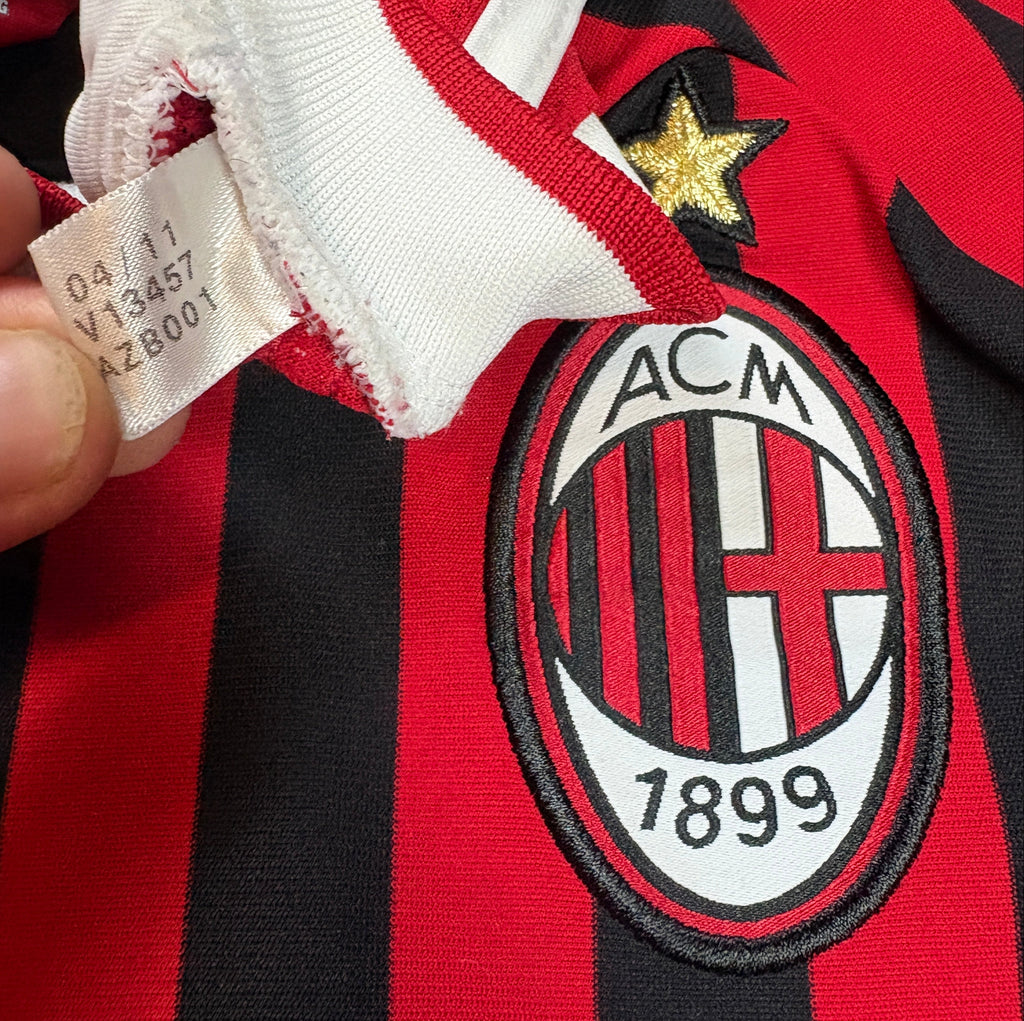 Ac Milan 2011/12 Home Adidas Football Shirt Large