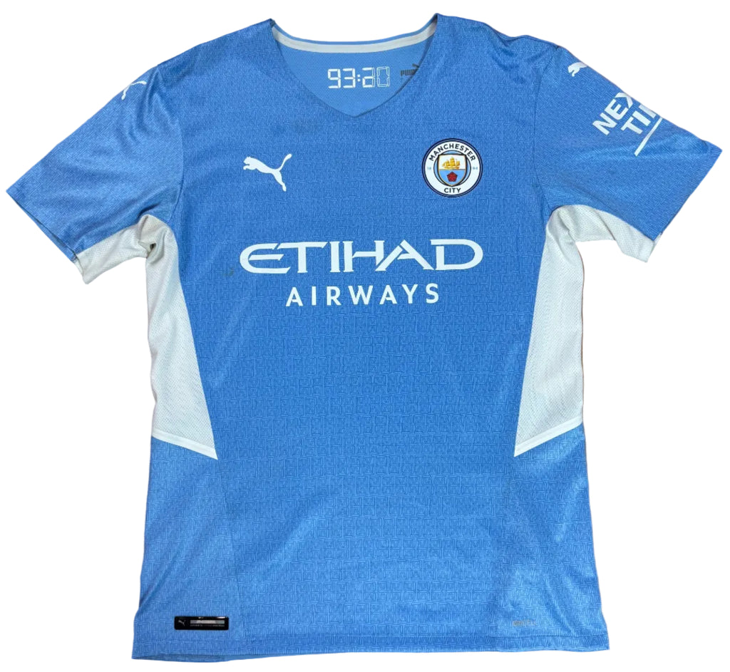 Manchester City 2021/22 Home Puma Football Shirt Large De Bruyne 17