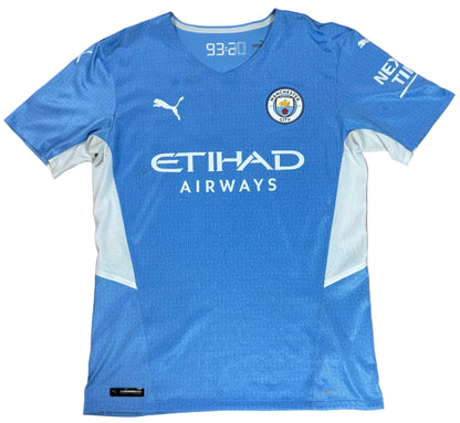 Manchester City 2021/22 Home Puma Football Shirt Large De Bruyne 17