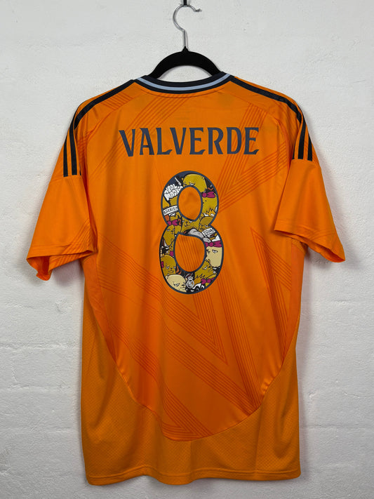 Real Madrid 2024/25 Away Adidas Football Shirt L Valverde 8