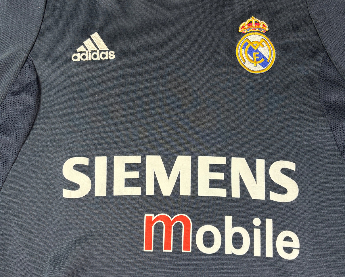 Real Madrid 2003/04 Away Adidas Football Shirt Large Beckham 23