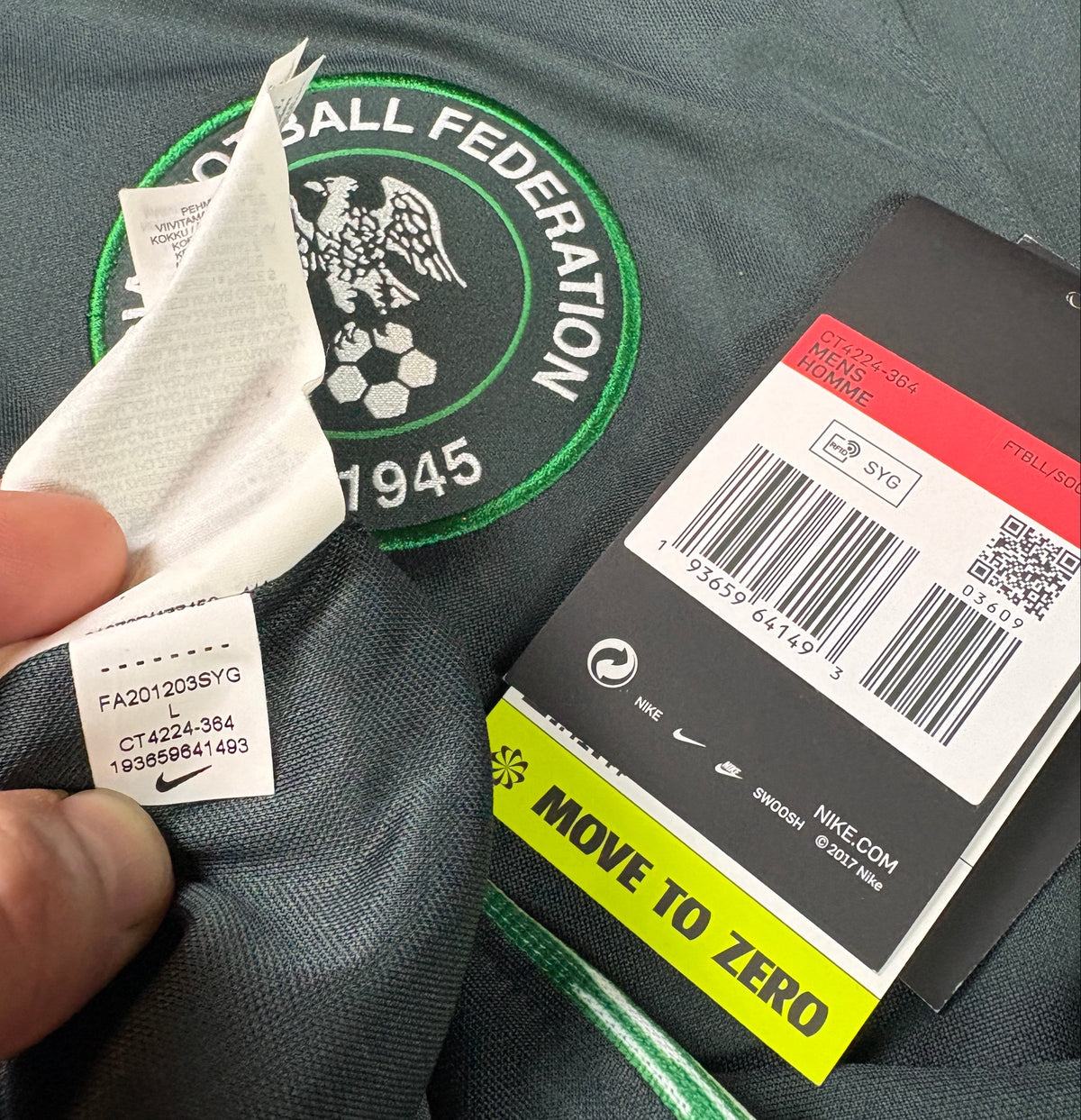 Nigeria 2020/21 Away Nike Football Shirt Large