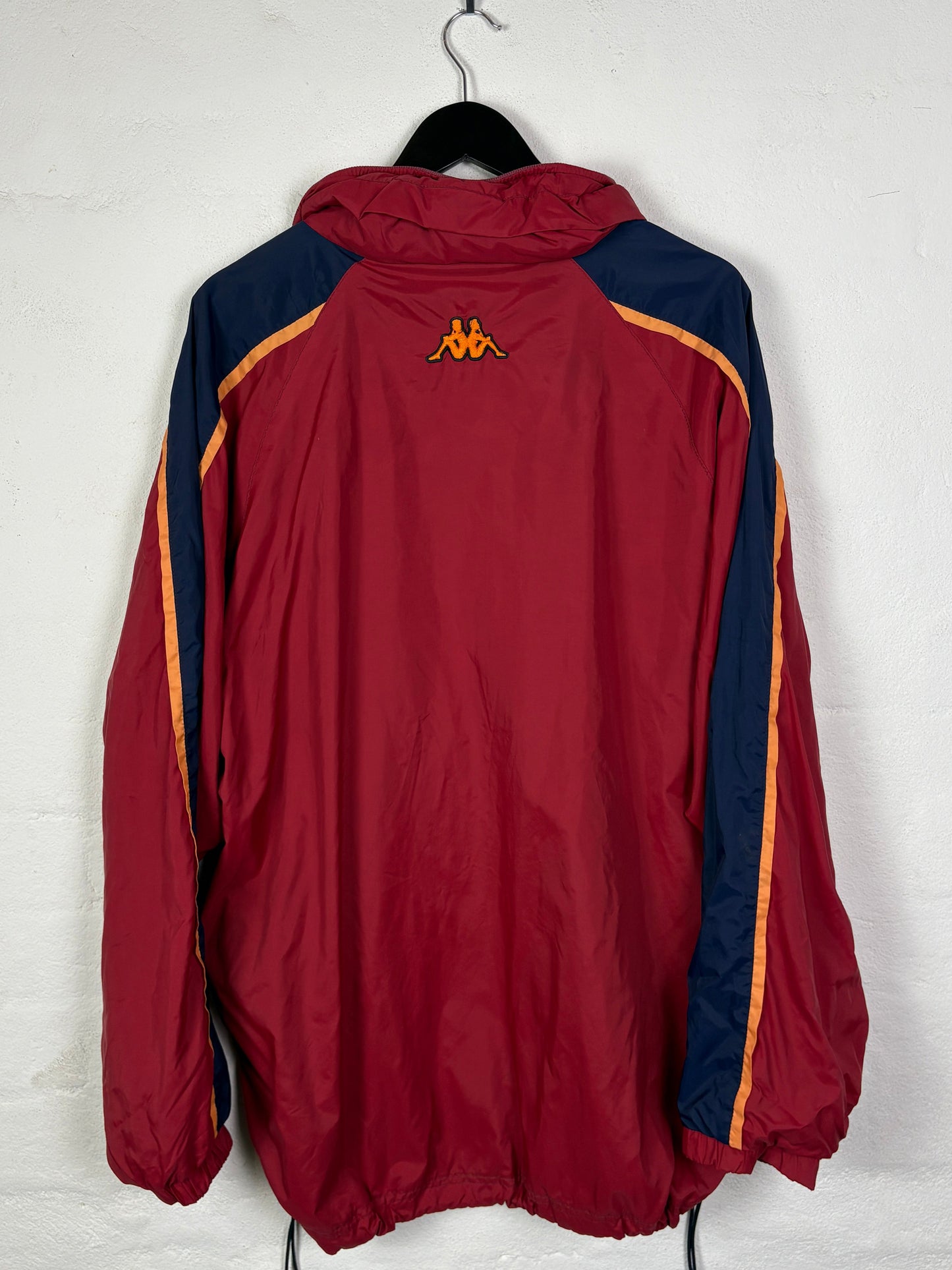 As Roma	00's Windbreaker Kappa Football Jacket XL