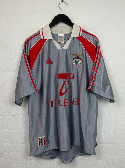 Benfica 1999/00 Away Adidas Football Shirt Medium
